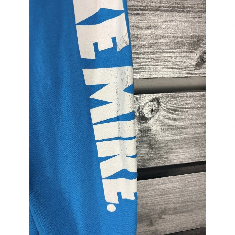 Jordan Gatorade Be Like Mike Long Sleeve Shirt Mens Small Aqua Blue Nike
